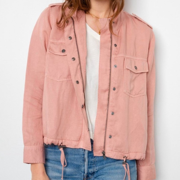 Rails Jackets & Blazers - SOLD 💟 RAILS Collins Utility Linen Blend Jacket in Rose Dust Size Small